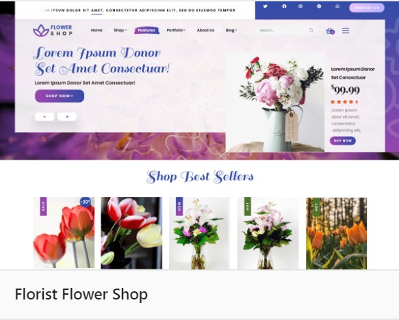 WaaS Template for a Florist Store